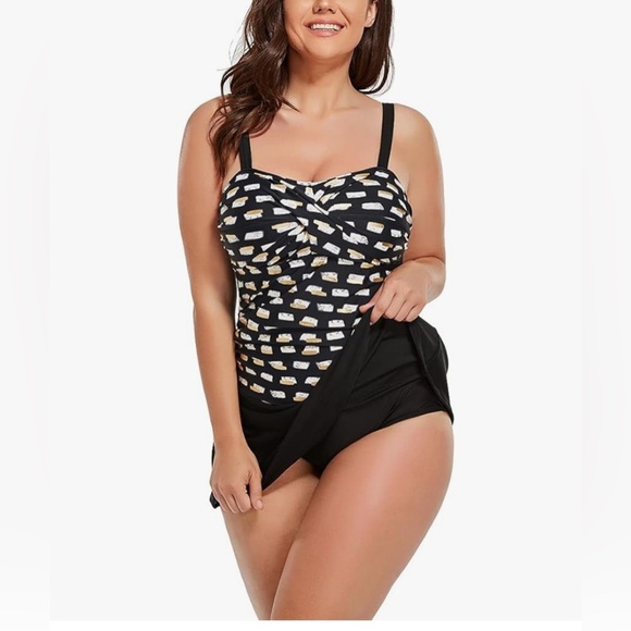 FULLFITALL | Plus Size Swim Dress, One Piece Swimsuits, Size 22, NWT - Picture 11 of 15